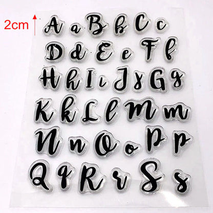 Alphabet & Numbers Embosser Stamp Set