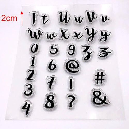 Alphabet & Numbers Embosser Stamp Set