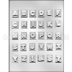 Alphabet  on Base Chocolate Mould