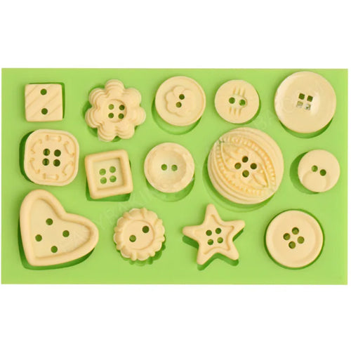 Assorted Buttons Silicone Mould