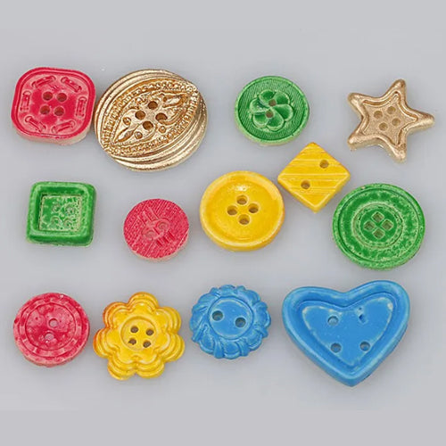 Assorted Buttons Silicone Mould