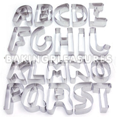 Ateco Alphabet Cookie Cutter Set 26 pcs - Stainless Steel