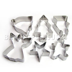 Ateco Christmas Cutter 6 pcs - Stainless Steel