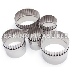 Ateco Double Sided Round Cutter Set 5 pcs - Stainless Steel