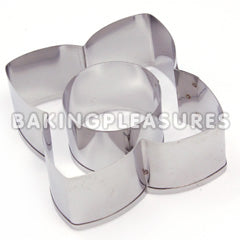 Ateco Four Petal Flower Vol Au Vent Cutter - Stainless Steel