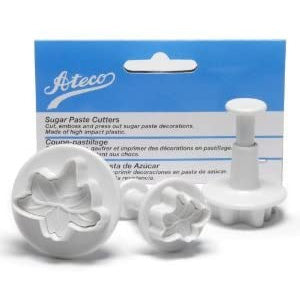 Ateco Lily Sugar Paste Plunger Cutters 3pcs