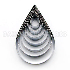 Ateco Small Teardrop Cutters 7pcs - Stainless Steel