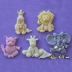 Alphabet Moulds Baby Animals Silicone Mould