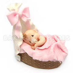 Baby Basinett Pink Porcelain Topper