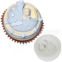 Katy Sue Baby Pram Cupcake Mould