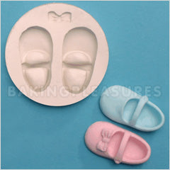 FPC Sugarcraft Baby Shoes & Bow Silicone Mould