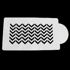 Bake Stencil Chevron Side Stencil