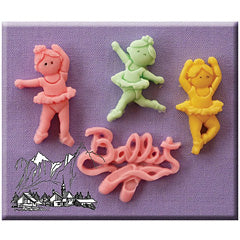 Alphabet Moulds Ballerinas Silicone Mould