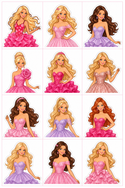Edible Image Cake Topper Sheet A4 - Barbie