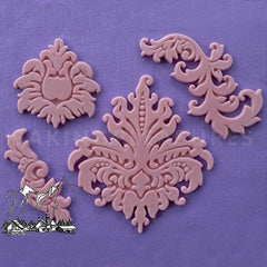 Alphabet Moulds Baroque Silicone Mould