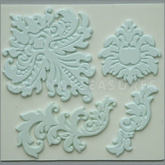 Alphabet Moulds Baroque Silicone Mould