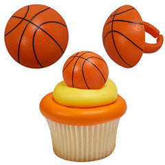 Basketball Cupcake Rings 12pcs