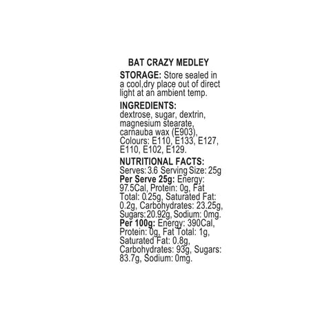 Sprinkd Bat Crazy Medley Halloween Sprinkles 110g