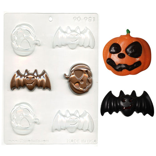 Bats & Pumpkins Halloween Chocolate Mould