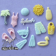 Alphabet Moulds Beach Silicone Mould