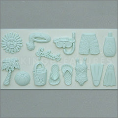 Alphabet Moulds Beach Silicone Mould