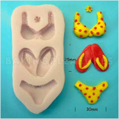 Bikini and sandals Silicone Mould