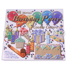 Birthday Cookie Cutter 8 Pc Set