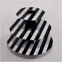 Black Stripe Cupcake Stand