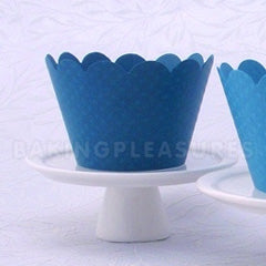 Blue Dark Cupcake Wrapper 12pcs
