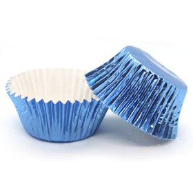 Blue Foil Baking Cups