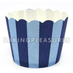Blue Stripes Baking Cups 25pcs