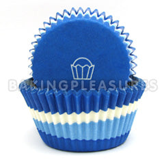 Blue Swirl Baking Cups 34pcs