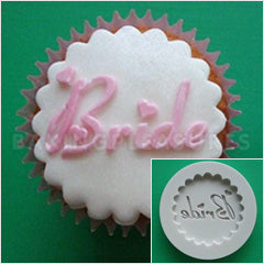 Alphabet Moulds Bride Cupcake Silicone Mould