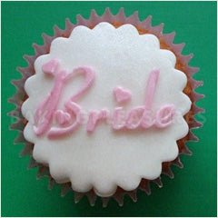Alphabet Moulds Bride Cupcake Silicone Mould
