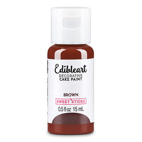 Sweet Sticks Edible Art Paint BROWN 15ml