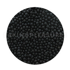 BULK Black Cachous Round Edible Pearls 4mm 1kg