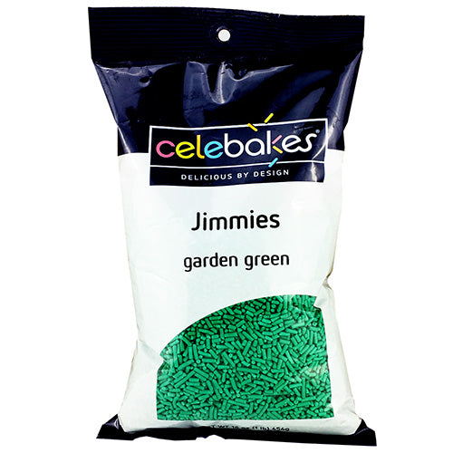 BULK CK Jimmies Sprinkles Garden Green 453g