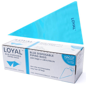 BULK Loyal Blue Disposable Piping Bags 18" 100pcs
