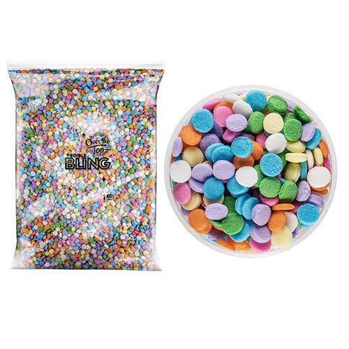 BULK Rainbow Sequins 4mm Sprinkles 1kg