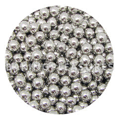 BULK Silver Cachous Round Pearls 4mm 1kg