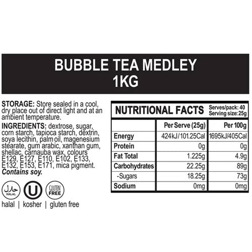 BULK Sprinkd Bubble Tea Sprinkles 1kg