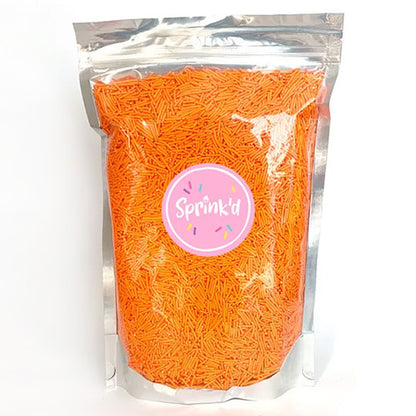 BULK Sprinkd Orange Jimmies Sprinkles 1kg