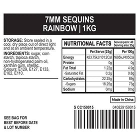 SPRINK'D | SEQUINS | RAINBOW | 7MM | 500G