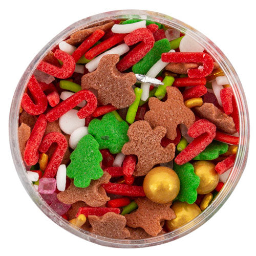 BULK Sprinks Christmas Run Run Gingerbread Sprinkles 500g