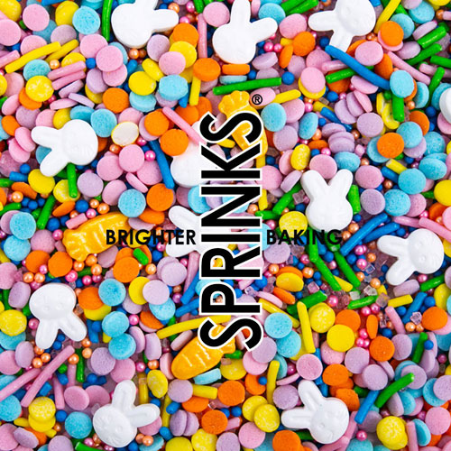 BULK Sprinks Easter Run Run Rabbit Sprinkles 500g