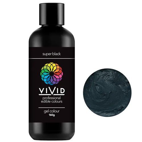 BULK Vivid Gel Colour Super Black  160g