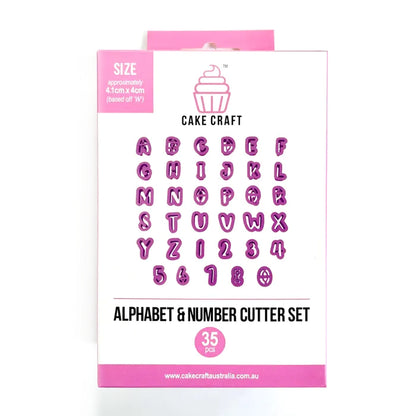 Cake Craft Alphabet & Number Cutter Set 35pcs