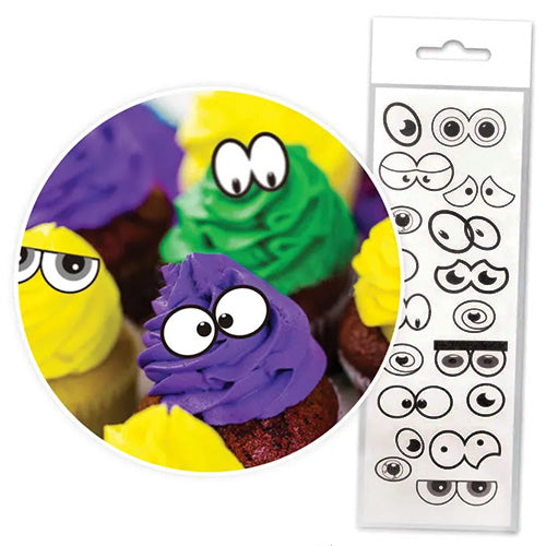 Edible Wafer Cartoon Eyes | Mixed 16 Pack