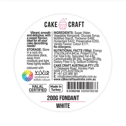 Cake Craft Fondant Icing White 200g