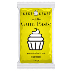 Cake Craft Gum Paste Yellow 250g
